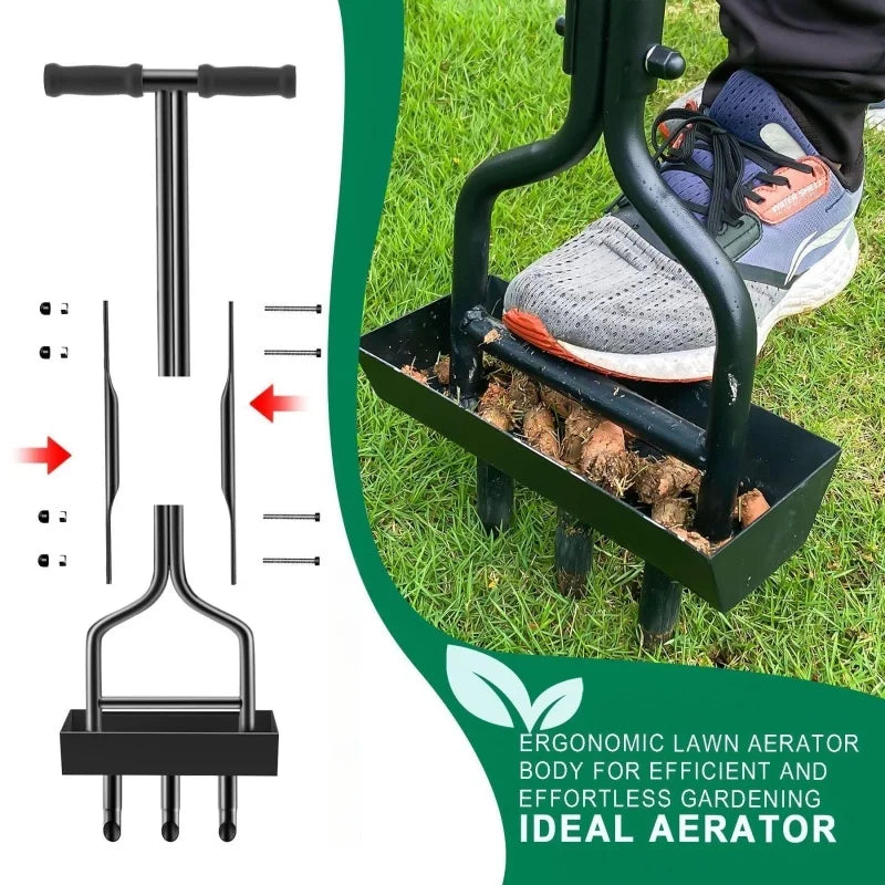 Durable Iron 3-Prong Soil Cultivator, Perfect Gardening Aid Tool for Home Lawn Maintenance and Landscaping Projects