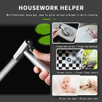 Wall Mounted Kitchen Faucet Stainless Steel Cold Water Tap Quick Open Balcony Laundry Pool Tap with Sprayer Bidet Shower Nozzle