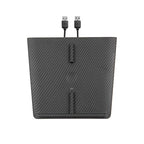 For tesla model 3 17-20 Carbon Fiber ABS Fast Wireless Phone Charger Dual USB Ports Center Console Fast Charging Pad