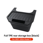 YZ For Tesla Model Y Juniper 2021-2025 Rear Seat Storage Box Under Air Vent Storage Case Trash Can Organizer Car Accessories