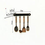 Kettle 1:12 Mini Kitchen Utensils Sets Cookware Alloy Doll Kitchen Set 1:12 Scale Mini Mini Kitchen Cooking Kit