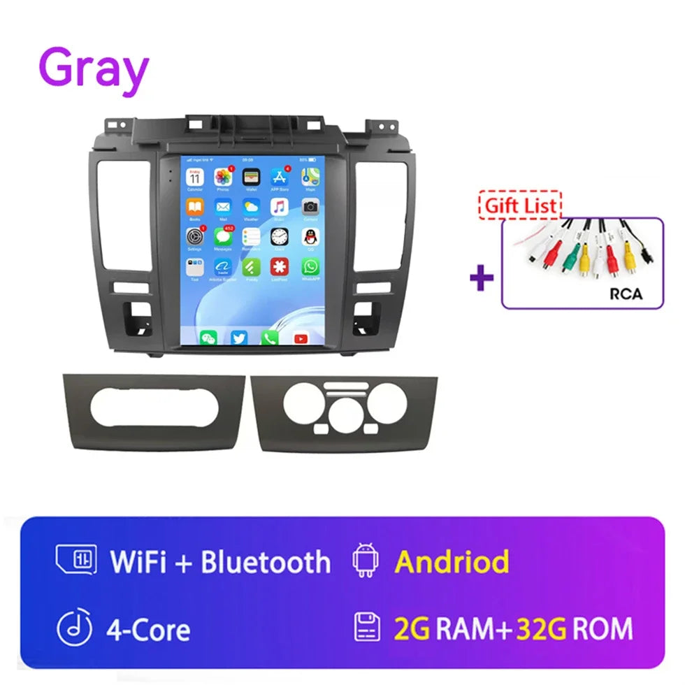 For Nissan Tiida Versa 2004 2005 - 2013 for Tesla Style 9.7" Android 15 Car Android auto Wireless Carplay Radio GPS Navi NO DVD