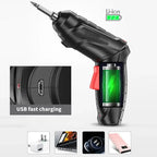 4.2V Electric Drill Cordless Power Tools Set Household Maintenance Repair 1800mAh Lithium Battery Mini Household Screwdriver