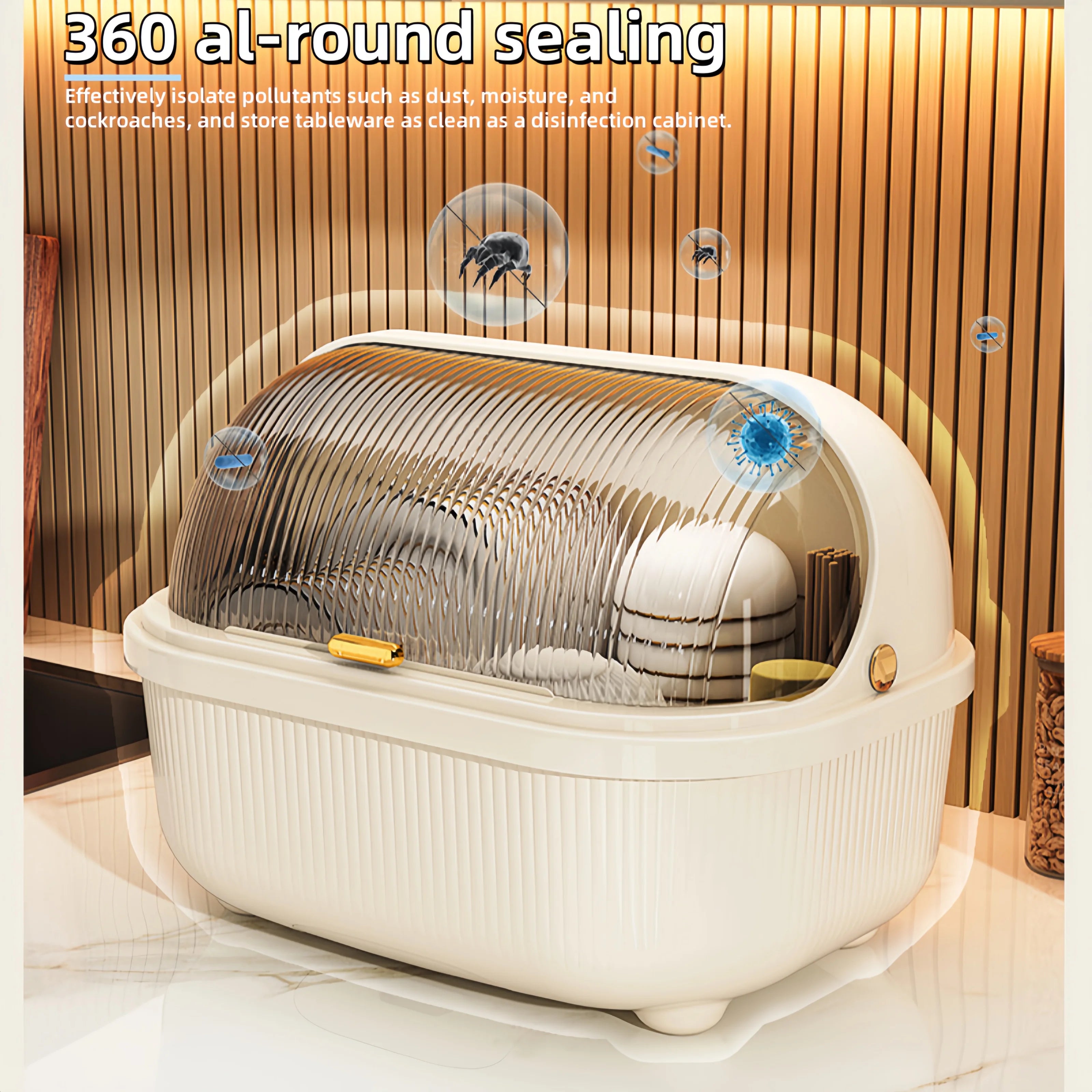 Large Capacity Kitchen Storage Box, Multifunctional Drain Bowl Shelf, bowls and Chopstick Sorganizer, kitchen Accessories, hogar