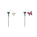 5-1PC Solar Powered Flying Wobble Butterfly Bird Garden Animal Fluttering Butterfly Dancing Ornaments Outdoor Decor Lawn Decor