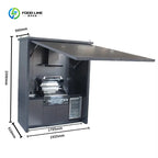 Customizable Outdoor Kitchen System Smokeless Gas Grill Garden Bar Shed Cabinet Set Complete with Fridge Sink Counter Range Hood