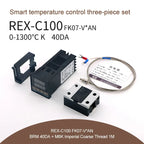 REX-C100 Digital PID Temperature Controller Thermostat SSR output Max.40A SSR Relay K Thermocouple Probe High Quality