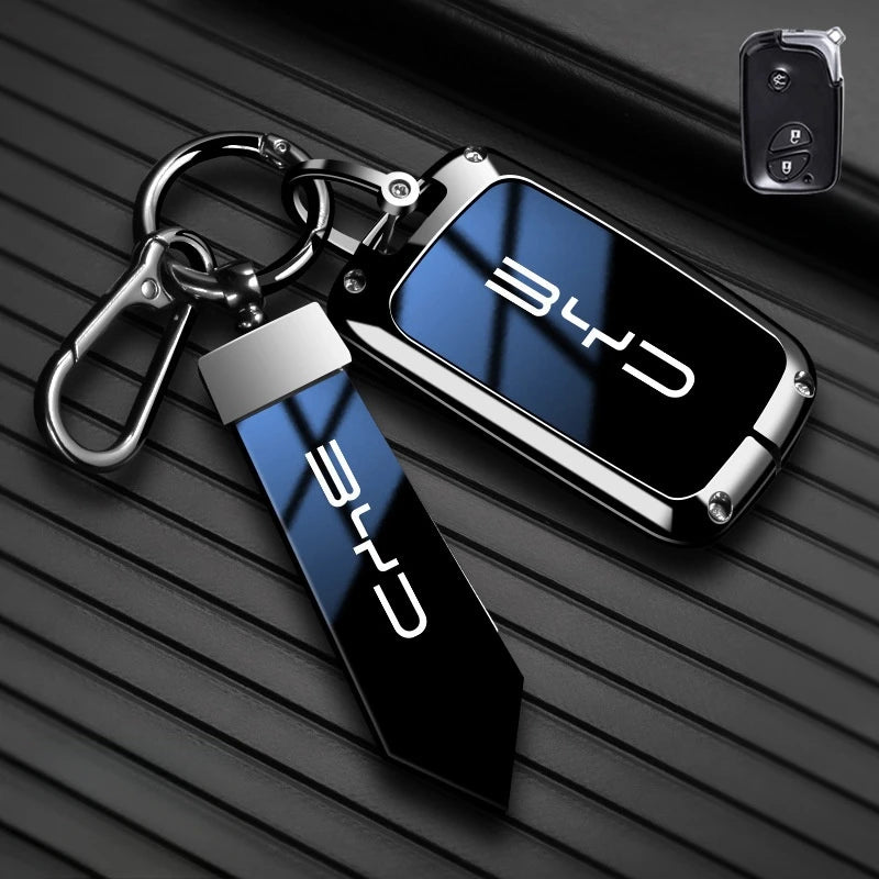Car Remote Key Case Fob Cover Holder Shell Bag for BYD Song Plus Atto 3 Han EV Tang DM Qin Seal Dolphin Keychain Accessories