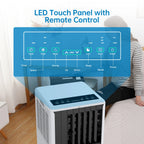 Portable Air Conditioners 8000 BTU, 3 In 1 AC Cooling Unit, 2 Speeds,