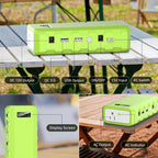 Portable Power Station with AC Outlet, 65W/110V External Battery Pack 24000mAh/88.8Wh Power Bank for Outdoor Tent Camping Home