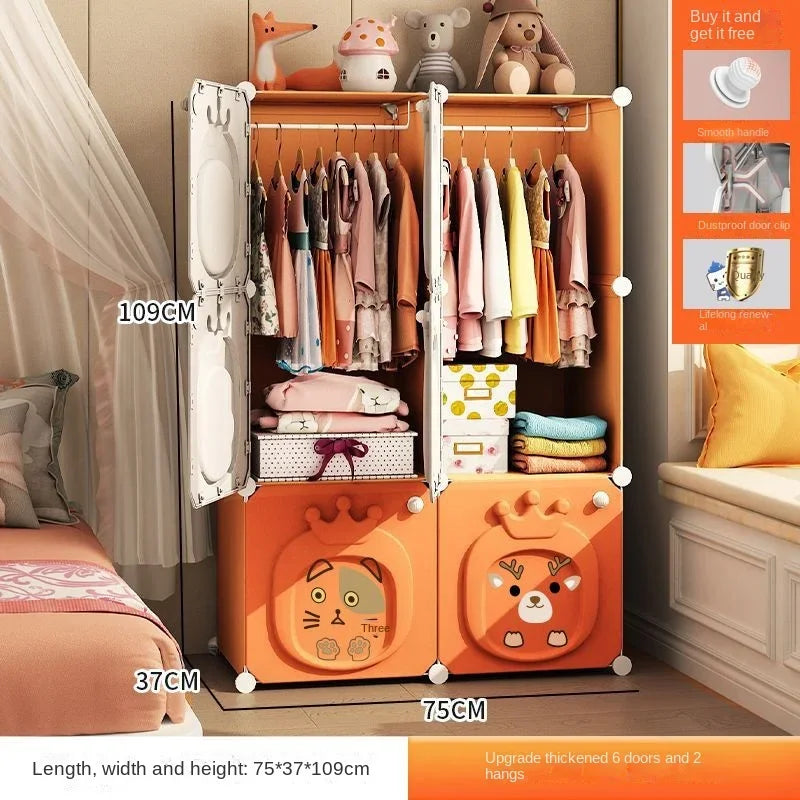 Partitions Bedroom Folding Economic Designer Wardrobe Modern Space Saving Clothes Cabinets Simple Dressers Cube Hotel Furniture