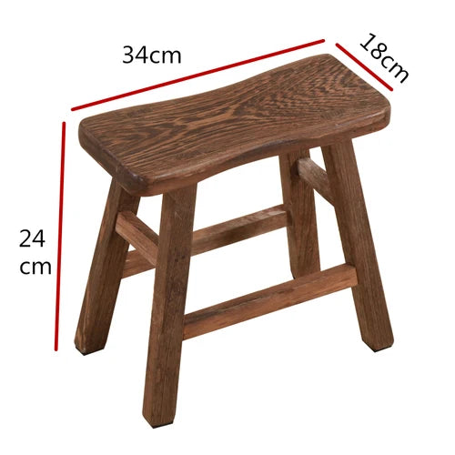 Chicken wing wooden bathing stool solid wood small bench stool child mini Chinese home living room baby adult wooden stool ZM11