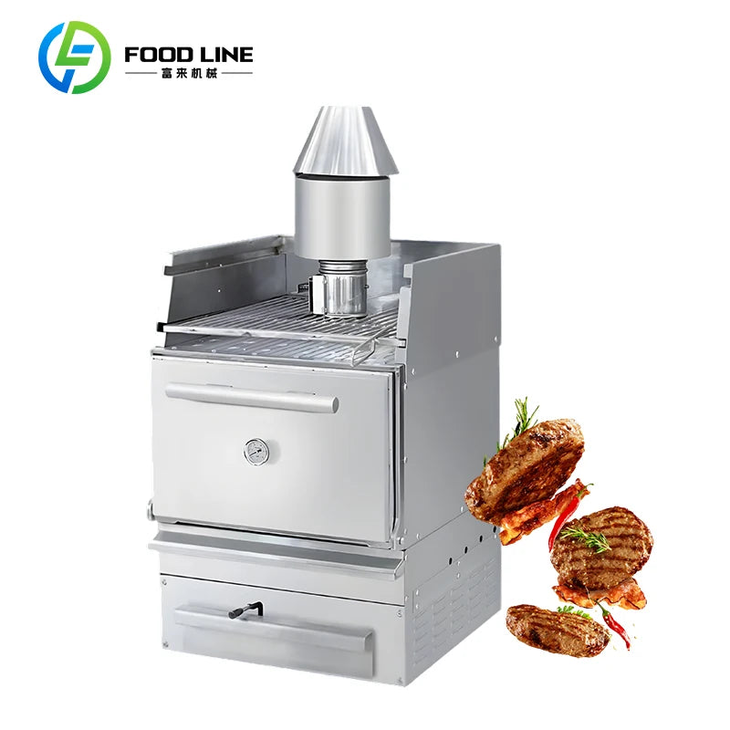 Kitchen Equipment for Restaurant Commercial Barbecue Baking Oven BBQ Meat Broiler Grill Charcoal Oven With/Without Cabinet