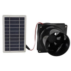 10W 12V Solar Powered Exhaust Fan for Round Pipe ABS Solar Panel Venti