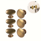 6-piece brass round antique brass kitchen cabinet knob cabinet door handle drawer handle dresser knob with screws door hardware