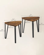 VASAGLE Nesting Coffee Tables, End Tables Set of 2 for Living Room Bedroom, Industrial Small Stacking Side Tables