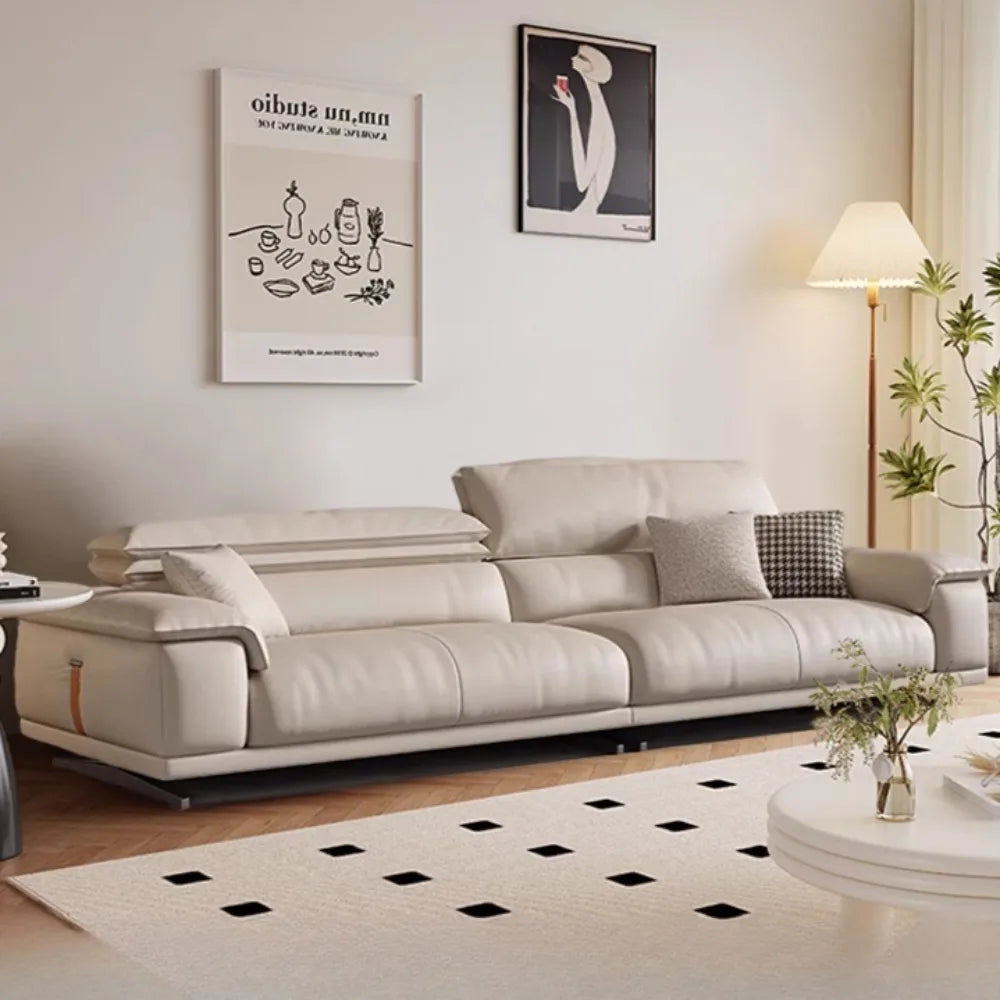 Luxury Genuine Italian Leather Sofa
