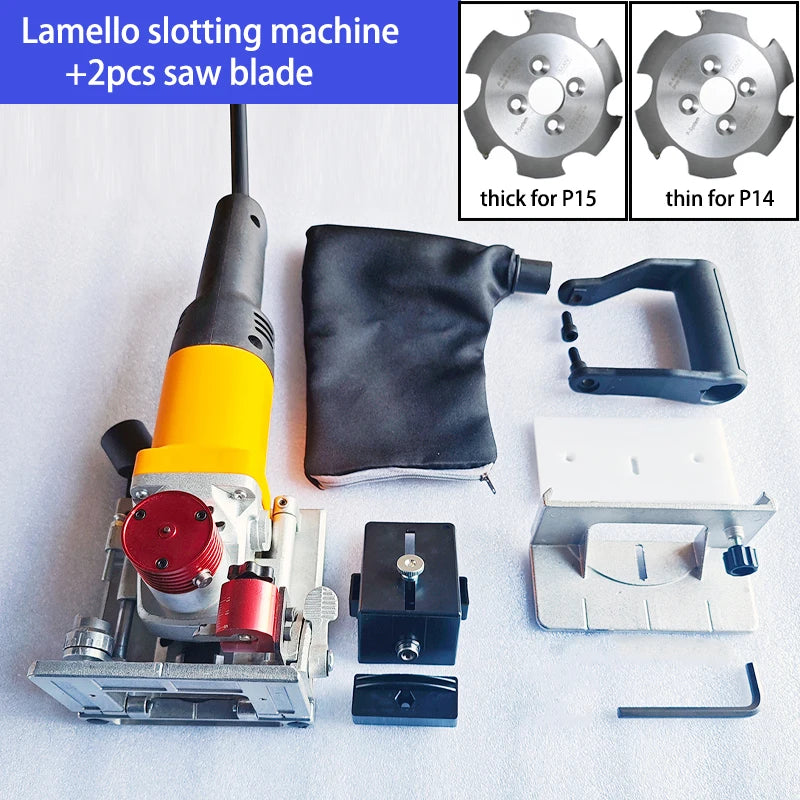 Lamello slotting machine Wood working tenoning machine with adjustable angle for home decoration wood boring tasks Tools