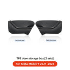 YZ For Tesla Model Y Model 3 Highland 2024 Tesla Door Side Storage Box Front Rear Side Interior Storage Modification Accessories