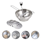 Stainless Rotary Food Mill Multifunctional Jams Mill with 3 Milling Discs Durable Manual Food Grinder Food Vegetable Mill Mud