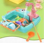 Kitchen Sink Toys Kitchen Toys for Kids with Tableware Accessories Vegetable Fruit Fishing Games for Toddlers Kids Kitchen Play