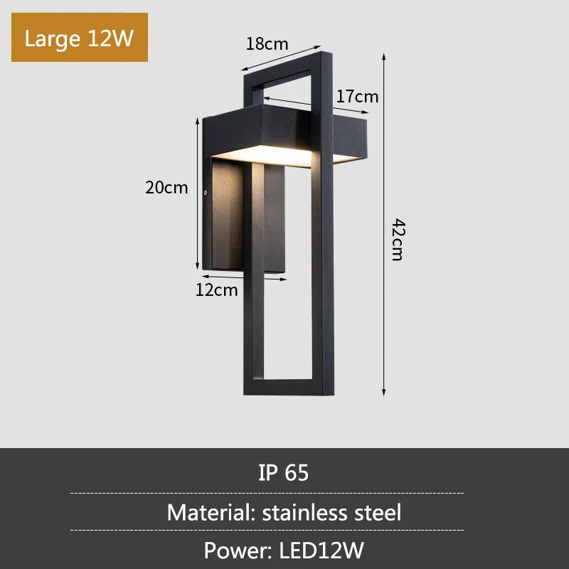 Modern Outdoor Decorative Wall Lamp