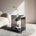 Creative acrylic side table, light luxury and stylish bedroom bedside table, suitable for bedroom and living room