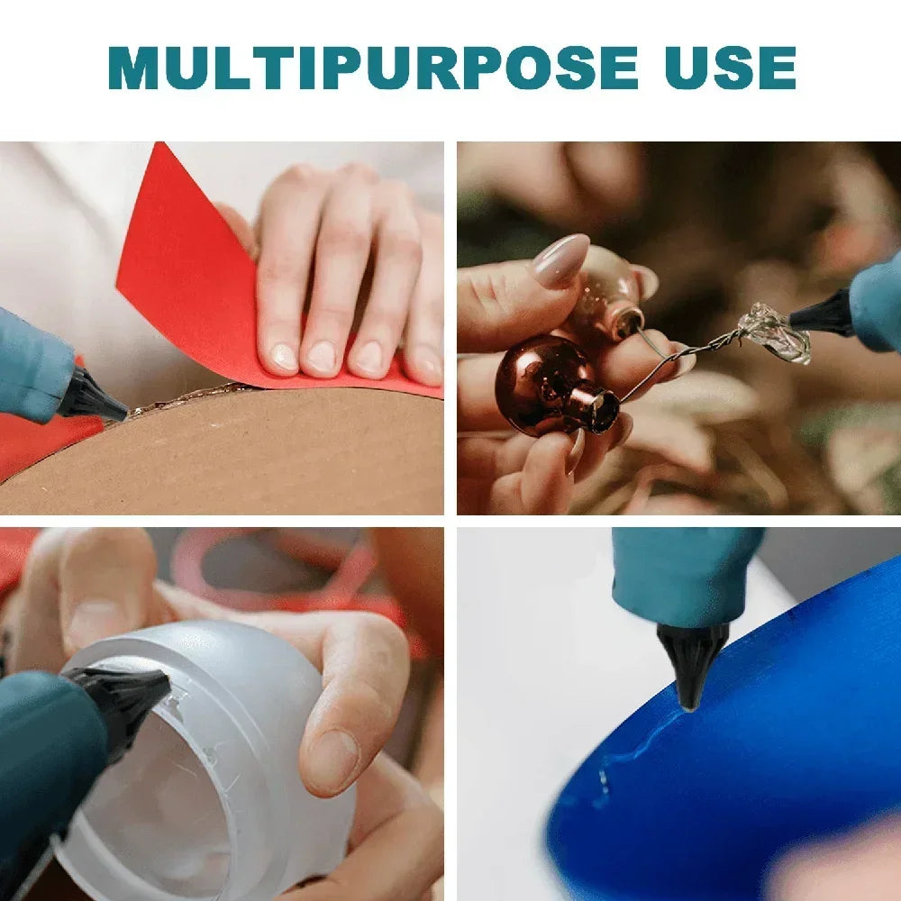 Cordless Electric Hot Melt Glue Gun With 10pcs Glue Sticks Portable Rechargeable DIY Repair Tool For Makita 18V Battery