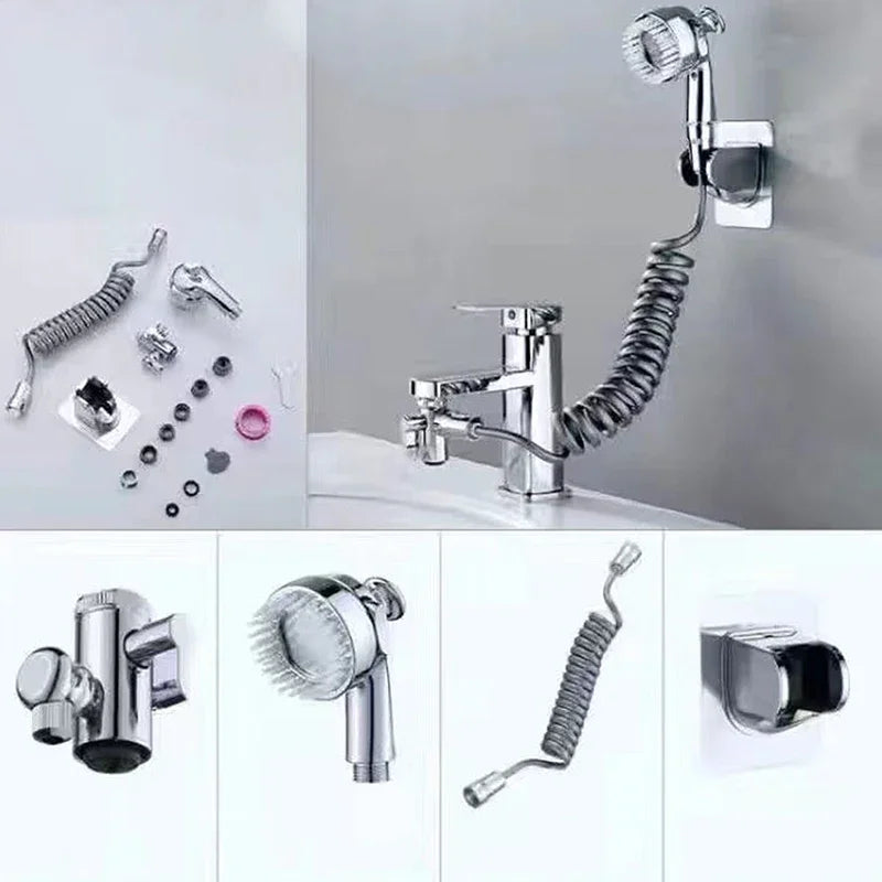 Bathroom Universal Faucet New Multifunctional Bathroom Connected To Shower Head Copper 360° Rotating Faucet Home