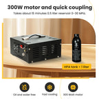 TUXING TXES061 4500Psi PCP Air Compressor 300Bar Portable High Pressure Compressor Built-in Transformer for Diving Tank Airgun