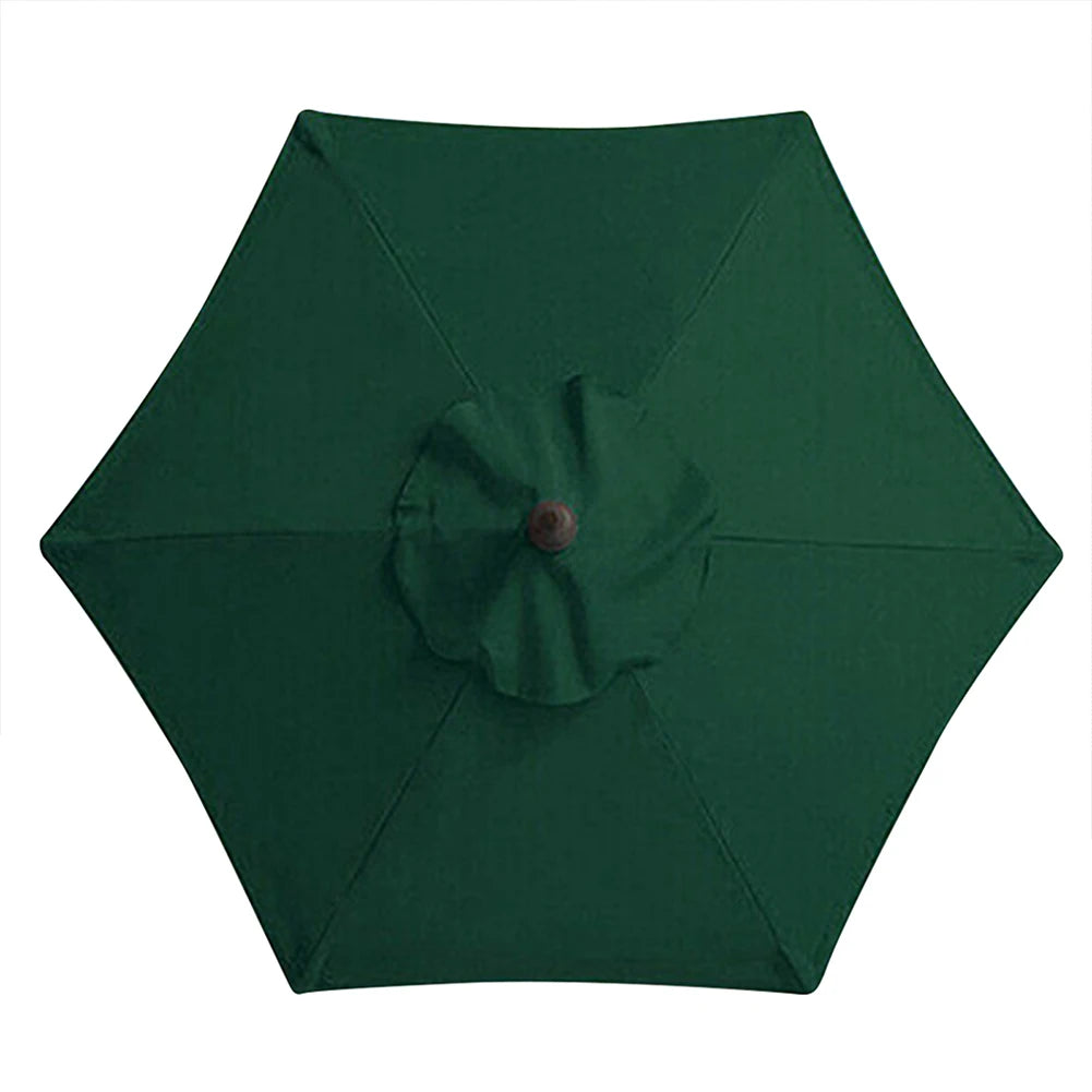 6 Bones Umbrella Replacement Canopy Without Stand 2m Parasol Umbrella Cover Waterproof UV Protection for Outdoor Beach Garden