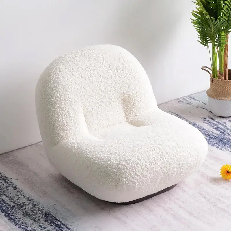 High Quality Lazy Sofa Lamb Fleece Fabric Soft and Delicate Breathable and Not Stuffy  Cloud Lazy Sofa for Multiple Scenarios