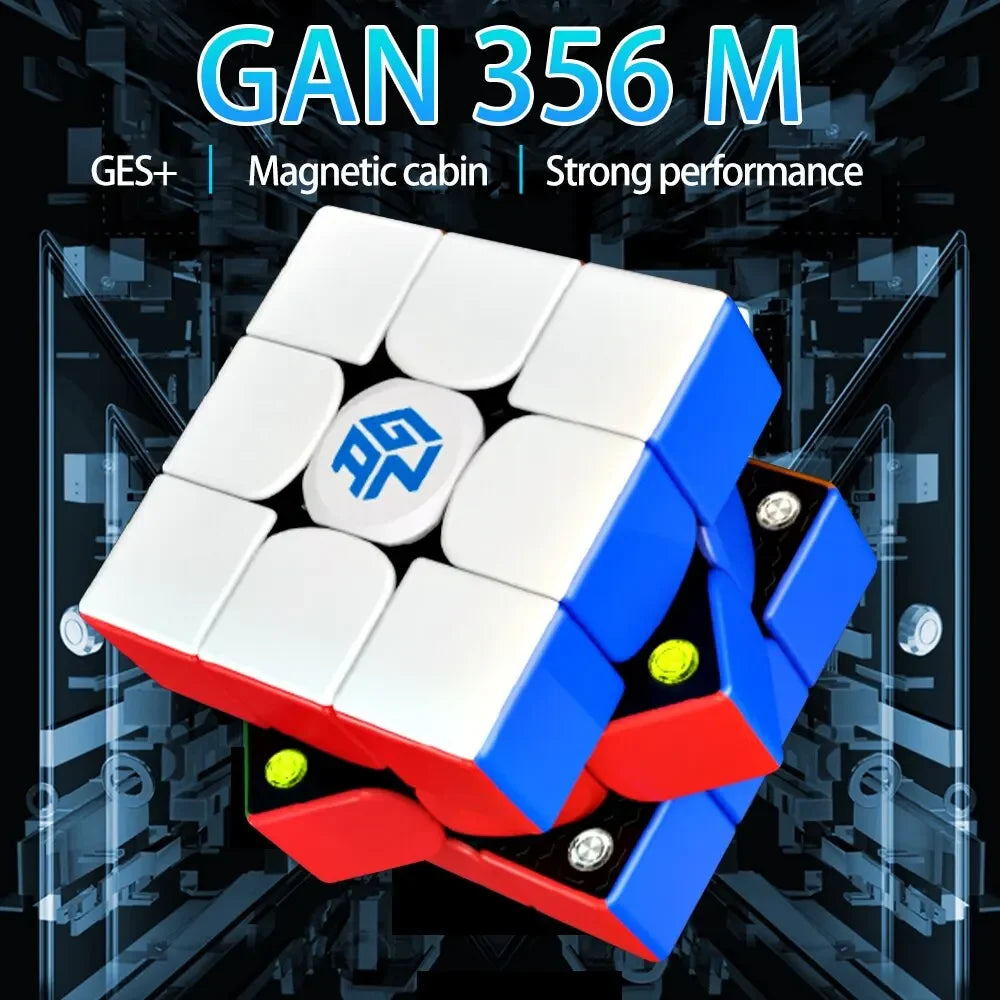 GAN 356 M UV 3x3 Magnetic Speed Cube - Stickerless Puzzle