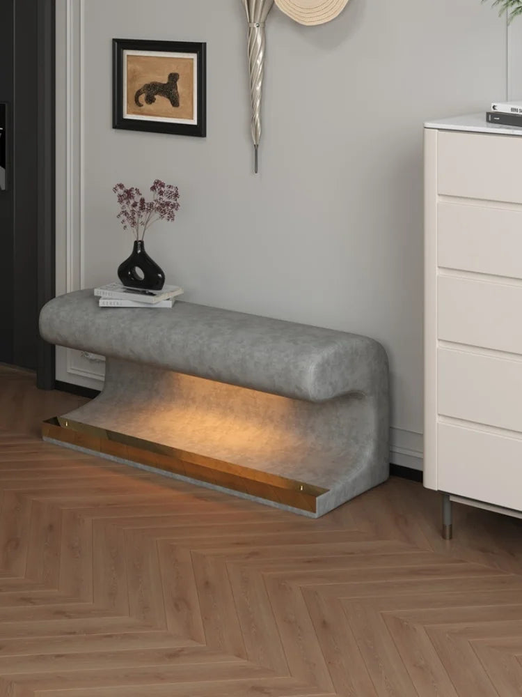 38.19 "storage Ottoman Bench, Bedroom End Bench, Velvet Padded Storage Bench With Buttons, Security Hinges And Storage Bench