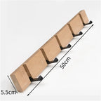Foldable Bamboo Wall-Mounting Clothes Hooks Household Clothes Shelf Towel Coat Hook Door Hangers Bathroom Rack