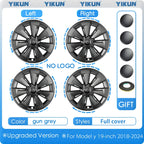 4PCS Hub Cap for Tesla Model Y 19 Inch New Car Wheel Cover Replacement Performance Automobile Full Rim Car Accessories 2018-2024