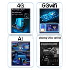 Wireless Android 15 Carplay For Ford Kuga 2 Escape 3 2012-2019 9.7 Inch Tesla Style Car Multimedia Player 5G Wifi Touch Display