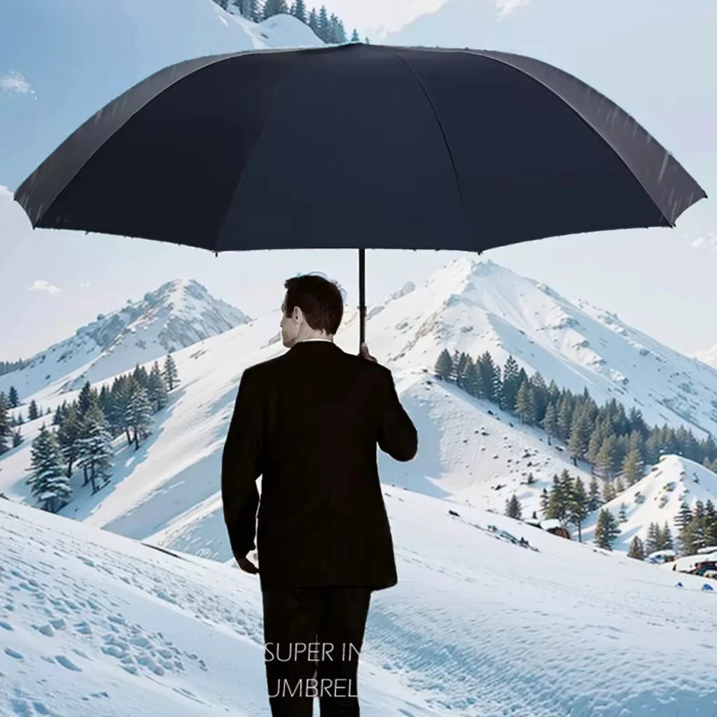 Super Large 51-inch Folding Umbrella | Windproof Business & Travel Sun Rain Umbrella