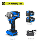 NEWBENY 1000N.m Brushless Electric Wrench 3 Gear Cordless Handheld Impact Wrench Driver Power Tool For Makita 18V Battery Pin