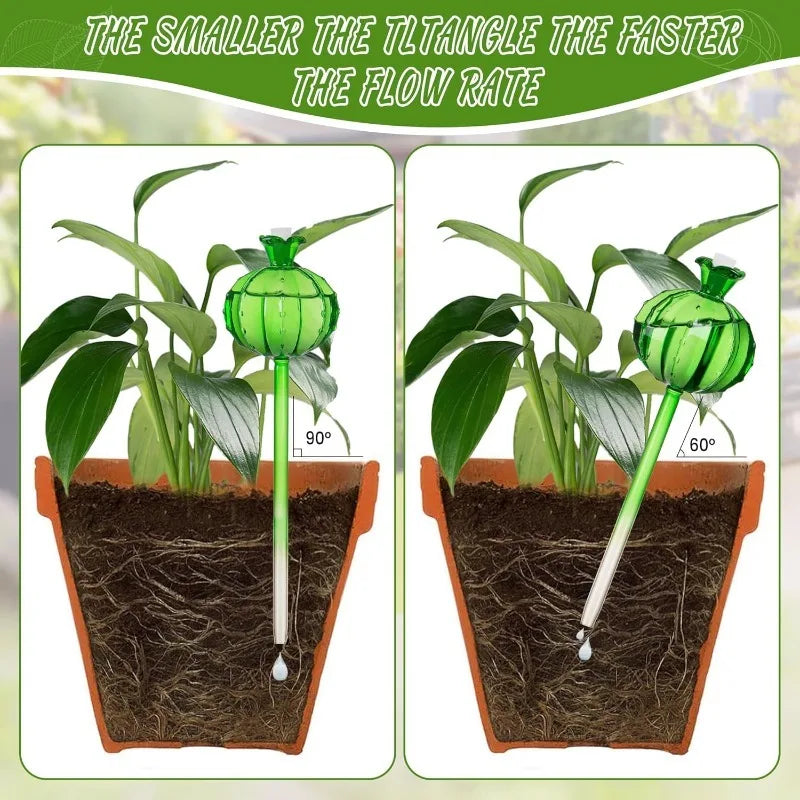 Self Watering Kits Glass Waterers Drip Irrigation Devices Plant Watering Device Gardening Indoor Flowers Plant Irrigation System