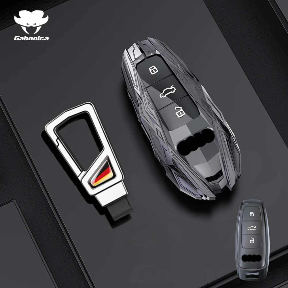 Alloy Car Key Case Cover Shell Fob For Audi A1 A3 Q2L Q3 S3 S5 S6 TT TTS Q7 Q5 A6 A4 A4L Q5L A5 A6L A7 A8 Q8 S4 S8 Accessories