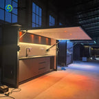 3.6M Outdoor Kitchen Factory in Stock Immediate Sale, Without Built-in Cooking Equipment Perfect for Backyard Party Storage Use
