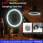 10000mAh Camping Fan Rechargeable Desktop Portable Circulator Wireless