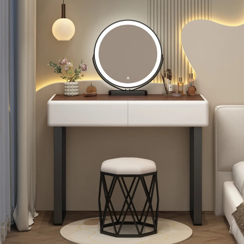 Small Bedroom Vanity Table Organizer Minimalist Chep Comfortable Dressing Table European Modern Penteadeira Postmodern Furniture