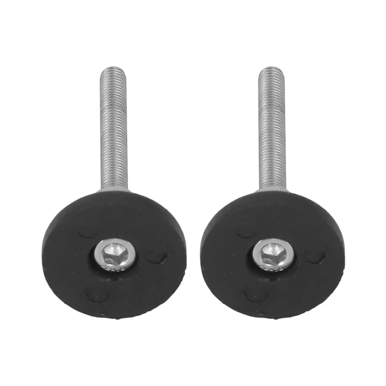 2 PCS Adjustable Furniture Glide Leveling Pads - Nylon Rubber Base D30xM6x50 for Perfect Stability