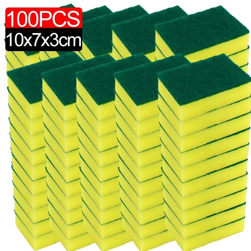 Magic Double-sided Highly Absorbent Sponge Kitchen Clean Pot Rust Stain Sponges Grease Cleaning Brush Cleaner Tools Wholesale