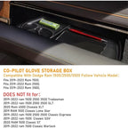 Compatible with Dodge Ram 1500 2500 3500 Glove Box Organizer 2019 2020 2021 2022 2023 2024,Center Console Organizer Console Tray