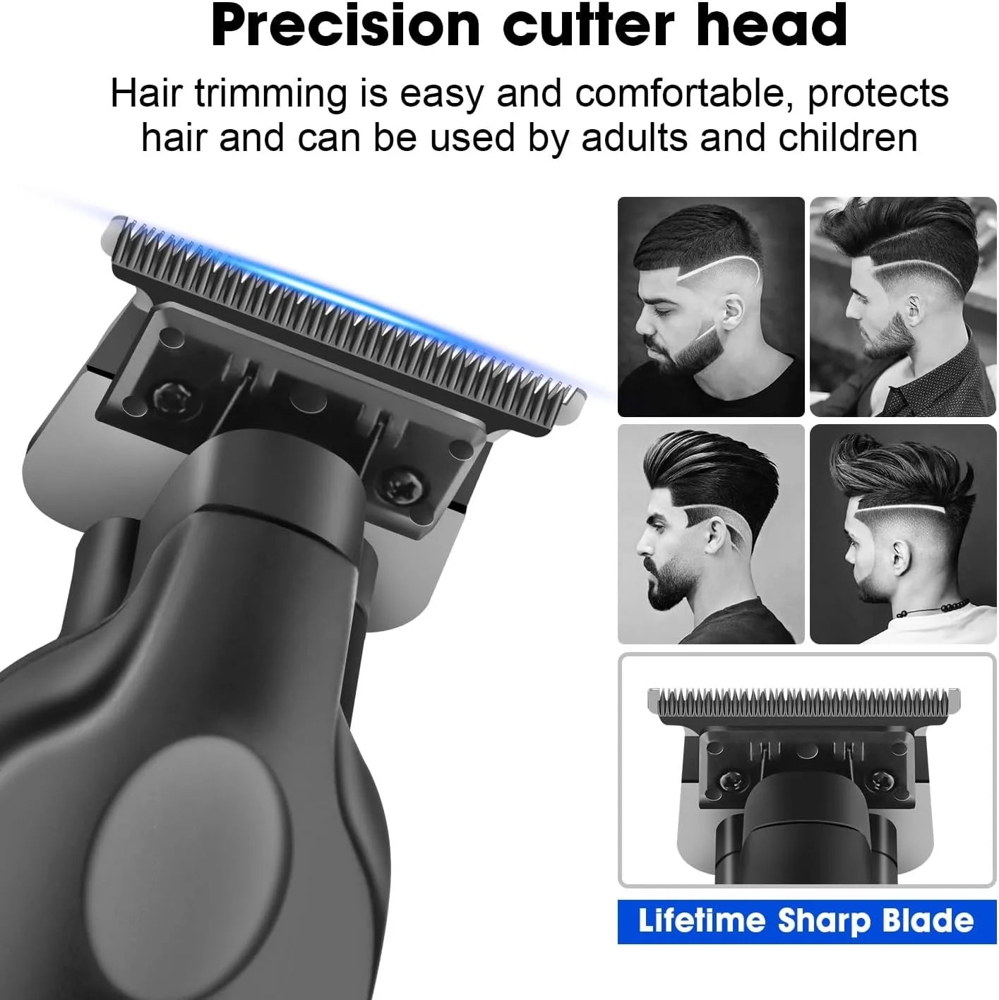 Kemei 2293 Professional Barber Hair Trimmer Cordless Rechargeable Men Hair Clippers Electric Finish Cutting Machine Fit Babyliss