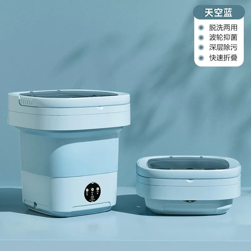 11L Blue light Portable Washing Machine Underwear with Dryer Bucket So
