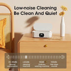 Mini Ultrasonic Household Cleaner High-Frequency Vibration Tool for Glasses Jewelry Tableware Deep Cleaning